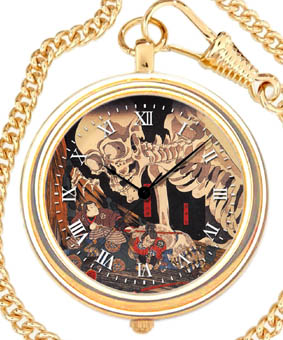 アートウォッチコレクション懐中時計|歌川国芳　相馬の古内裏 ゴールドタイプ：D-26