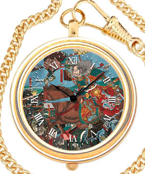 アートウォッチコレクション懐中時計|歌川国芳　水瓶砕名誉顕図 ゴールドタイプ：D-26