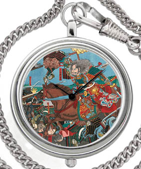 アートウォッチコレクション懐中時計|歌川国芳　水瓶砕名誉顕図 シルバータイプ