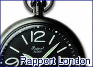 RAPPORT LONDON/ブラック文字盤懐中時計