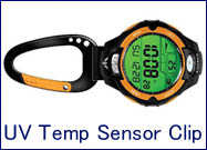DAKOTA/ダコタ時計 uv_temp_sensor/UV・紫外線センサー付き多機能クリップウォッチ