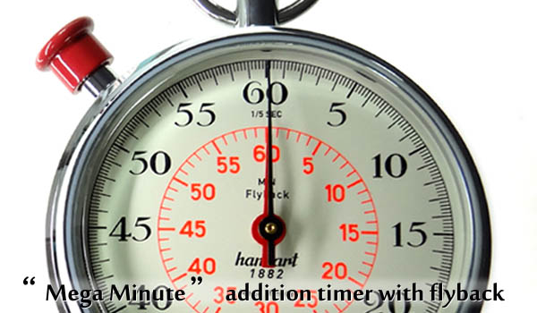 gMega Minuteh addition timer with flyback 185-8801-9E-1 HANHART/nng(nn[g)XgbvEHb`C[W