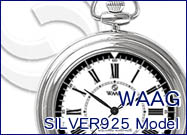 WAAG Silver/シルバー925 ワーグ銀無垢懐中時計